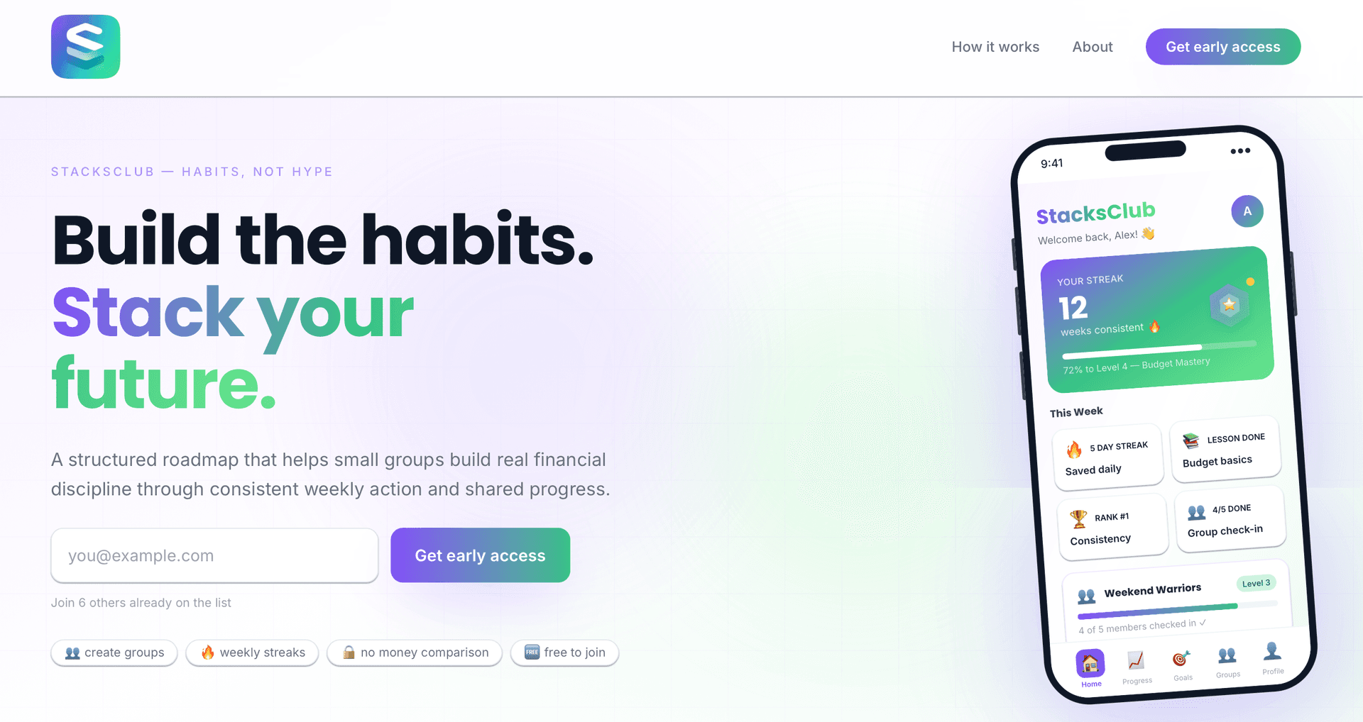 StacksClub website preview